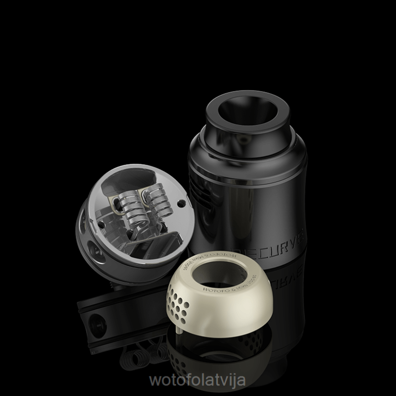 02T84273 Wotofo RECURVE v2 rda melns | Wotofo Shop Online