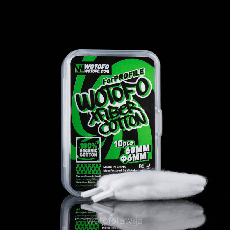 02T84384 Wotofo PROFILE xfiber kokvilna profilam 6 mm | Wotofo E-Cigarette