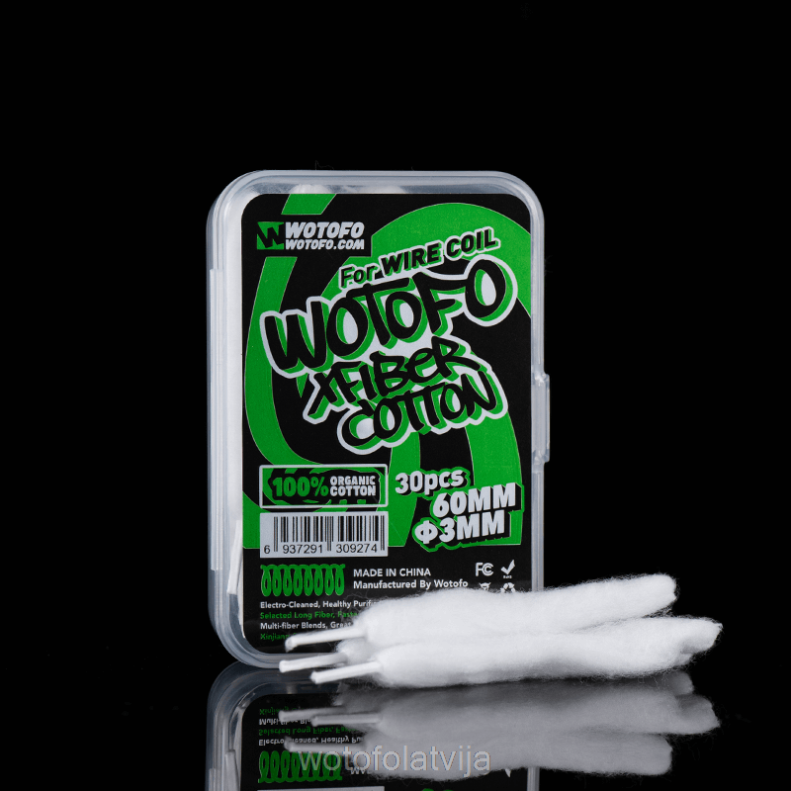 02T84389 Wotofo xfiber kokvilna 3mm-30gab biezs | Wotofo Puff