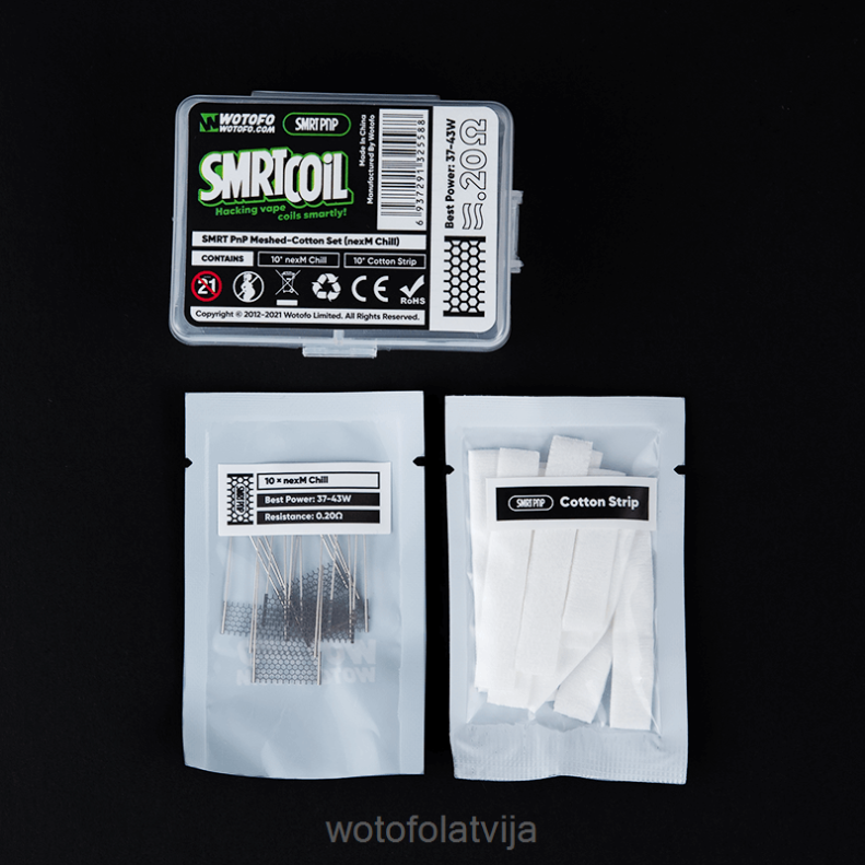 02T84390 Wotofo SMRT pnp sieta-kokvilnas komplekts nexmesh chill | Wotofo Vape Flavours