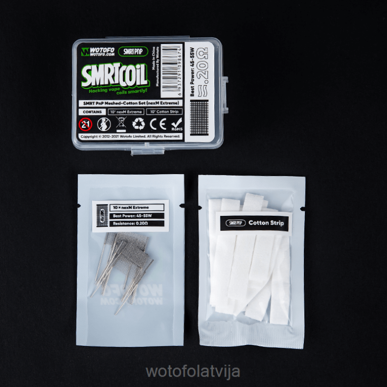 02T84390 Wotofo SMRT pnp sieta-kokvilnas komplekts nexmesh chill | Wotofo Vape Flavours