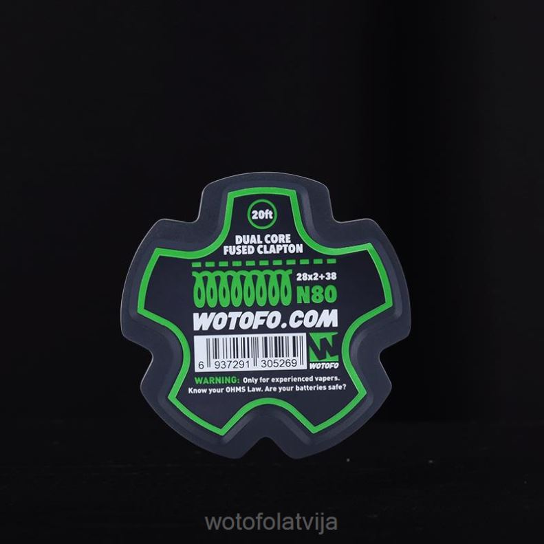 02T84418 Wotofo iepriekš uzbūvēta stiepļu spole divkodolu kausētais klaptons - 28*2+38 | Wotofo Disposable Vape