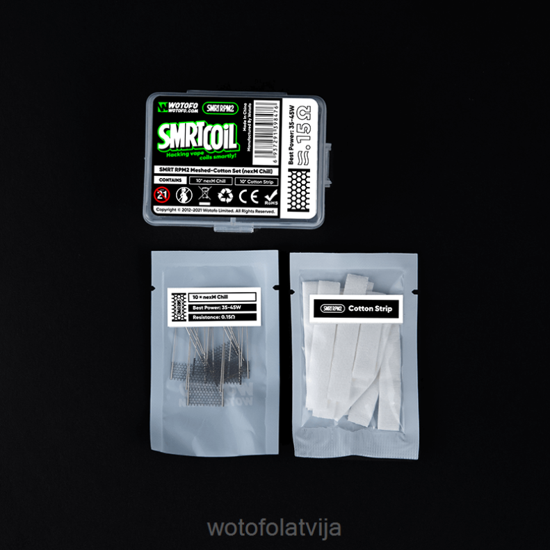 02T84424 Wotofo SMRT rpm2 sieta-kokvilnas komplekts nexmesh chill | Wotofo E-Cigarette