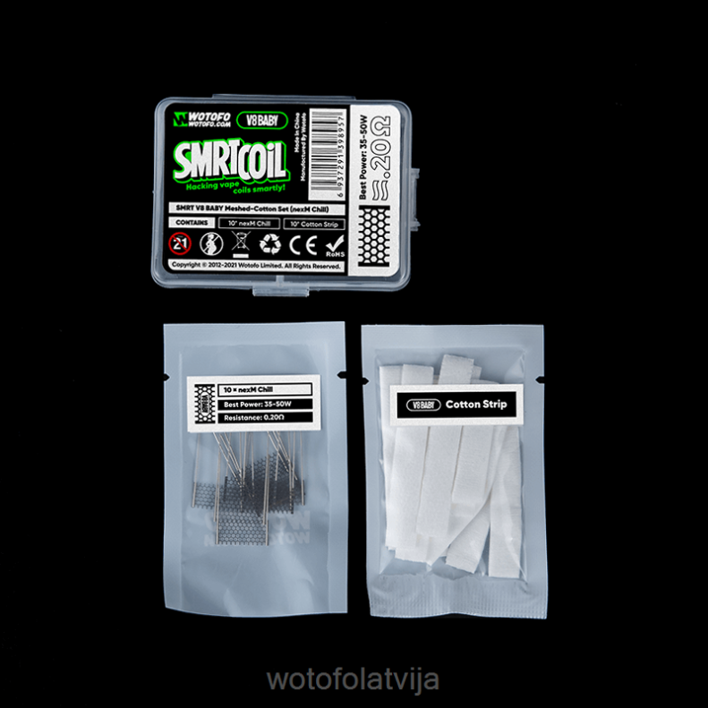 02T84425 Wotofo SMRT v8 baby sieta-kokvilnas komplekts nexmesh chill | Wotofo Flavors