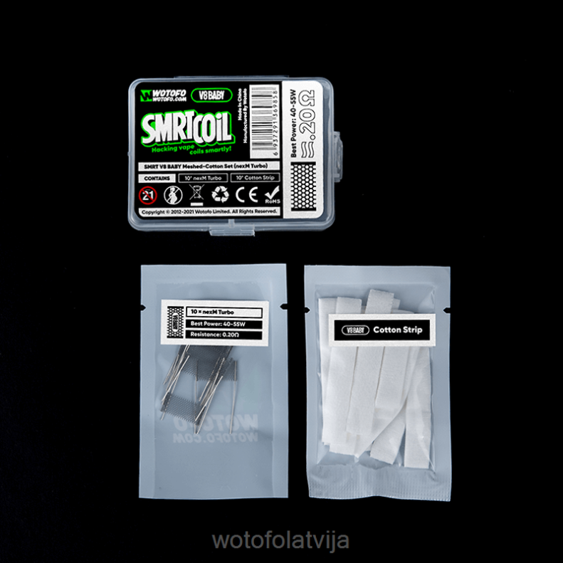 02T84425 Wotofo SMRT v8 baby sieta-kokvilnas komplekts nexmesh chill | Wotofo Flavors