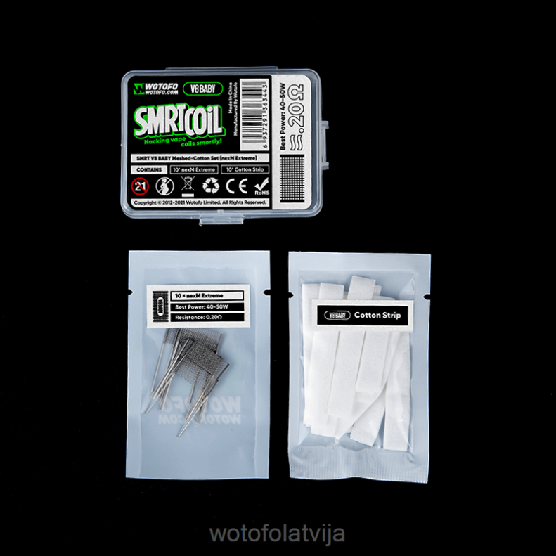 02T84425 Wotofo SMRT v8 baby sieta-kokvilnas komplekts nexmesh chill | Wotofo Flavors