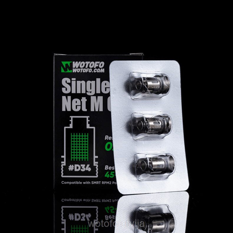 02T84446 Wotofo SMRT rpm2 pod spole d31 a1 konisks tīkls 3gab | Wotofo Vape Review