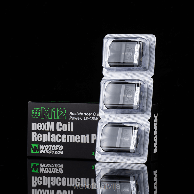 02T84102 Wotofo MANIK mini rezerves pods m11 paralēlā spole iebūvēta 3gab | Wotofo Riga