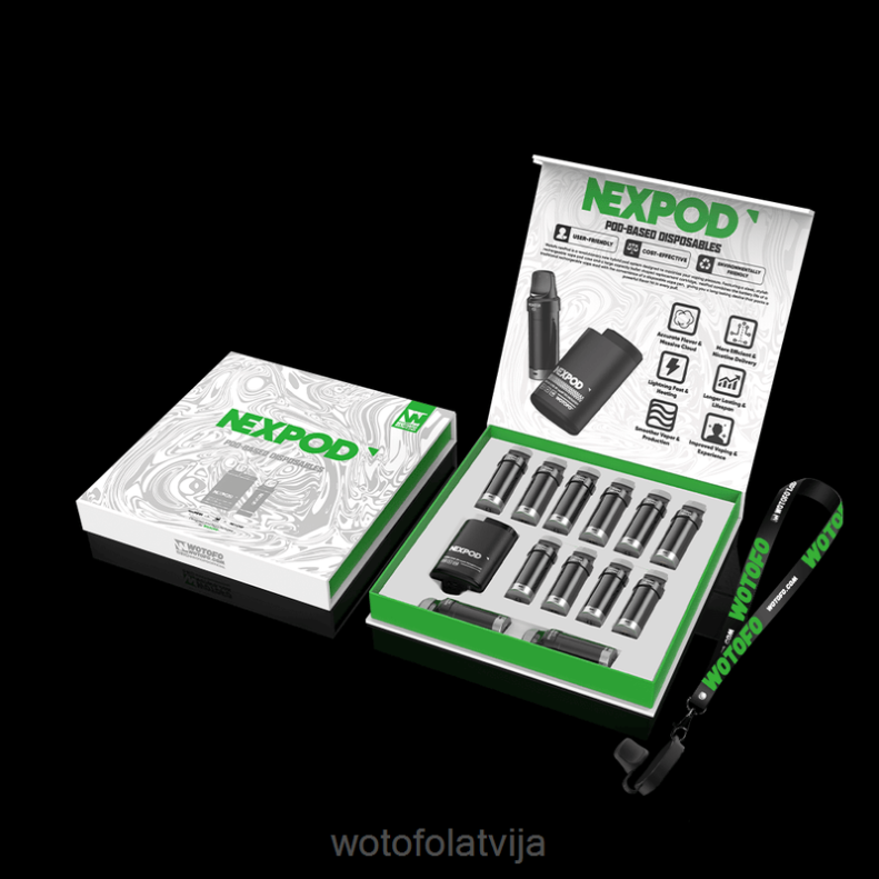 02T841 Wotofo NEXPOD komplekts zemeņu sulīgs 20mg | Wotofo Latvija